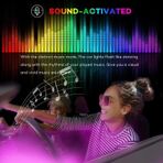 Atmosferik Aydınlatma Araç İçi Ayak Altı Led Müziğe Sese Duyarlı Kumandalı Rgb Aydınlatma Kaliteli