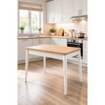 Atolye Casa 60x100cm Meşe Katlanır Mutfak Masası Dolunay Model