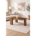 Atolye Casa 70x110cm Ceviz Orta Sehpa Sabit Dikdörtgen Diamond Model