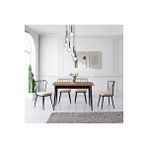 Atolye Casa 70x120 Mutfak Masası Takımı Açılır Çam Rengi Ay Model 1 Masa 4 Sandalye