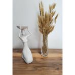 Atölye Dide Tepsi Tutan Kız, Dekoratif Obje, Polyester, Renkli, 22 x 12 cm