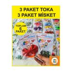 Atölye Doruk 6 Adet (TOPLAM) Karne Hediyeleri Fiyonk Toka Veya Misket-İlkokul Karne Hediyesi-Yarıyıl Hatırası-Renkli Toka Bilye Hediye