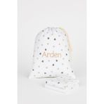 Atölye Eda Exclusive Desenli Bebek ve Çocuk Kreş-Okul Kıyafet-Bakım Kesesi Pamuk Malzeme İle 30 cm Genişlik