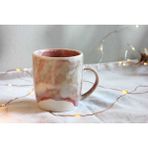 Atölye Lu El Yapımı Stoneware Kupa - Açık Pembe