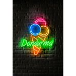 Atölye Matris Dondurma Neon LED Tabela 90 x 75 CM