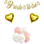 Atölye Mi Gold Kaligrafi Banner Bride To Be Kalp Balonlu Bride Parti Balon Süsleme Seti