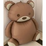 Atölye Mi Retro Ayı Folyo Balon Retro Teddy Bear Büyük Ayı Balon 65X90 cm