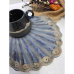 Atolye Okyanus Bohem Midye Kahve Fincanı Takımı Stonware - 001-Renkli - 1 Adet