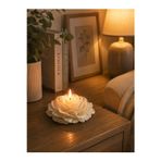 Atölye Sanat Ivory Blossom Büyük Gül Mum