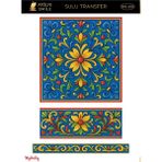 Atölye Smile SML208 Portekiz Tarzı Karo Desenli 25*35 cm Açık Zemin Sulu Transfer