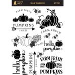 Atölye Smile ST1131 Pumpkin, Kabak Açık Zemin Sulu Transfer 25*35 cm