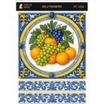 Atölye Smile ST1202 Meyve Desenli Açık Zemin Sulu Transfer 25*35 cm