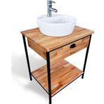 Atolye10 Ahşap Banyo Dolabı - Masif Banyo Dolabı - Modern Banyo Dolabı