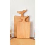 Atolyesi Ahşap Balık Kuyruğu Figürlü Kesme Doğrama Tahtası - Deniz Kızı Figürlü Tezgah Üstü Sunumluk