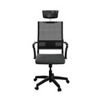 Atom Ofis Ergolife Sit Air Yönetici Çalışma Koltuğu, Siyah, Mesh Sırtlık, Ayarlanabilir Başlık ve Kol Dayanaklı, Ergonomik Ofis Sandalyesi