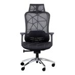 Atom Ofis Glory Gray Yönetici Çalışma Koltuğu, Gri, Ayarlanabilir Bel Desteği, Fileli Döşeme, 3D Ayarlanabilir Kol Dayanaklı, 52x50x114-124 cm, 16.5 kg