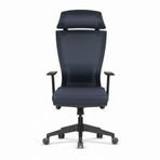 Atom Ofis Tiffany Antrasit Yönetici Çalışma Koltuğu, Ergonomik Ofis Sandalyesi, Mesh File Kumaş, Ayarlanabilir Kol Destekli, 360 Derece Dönebilir, 51x50x125 cm