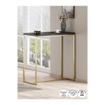 ATS Dekor Bar Masası & Mutfak Adası, Metal Ayaklı, Gold Siyah