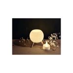 Atsu 3D Minimalist Modern Masa Lambası - LED Işık, Şık Tasarım- Mum- 6x8 cm