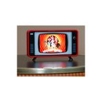 Atsu 3D Retro Televizyon Şeklinde Akıllı Telefon Standı / 15.3 Cm × 7.4 Cm × 1.4 Cm Ölçülerindeki Telefonlar