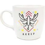 Attach Beyaz Akrep Burç Çizim Tasarım Tombul Kupa