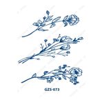 Attach GZS-073 YARI KALICI GÜL DESEN DÖVME-TATTO