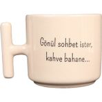 Attach Krem T Kulp Gönül Sohbet Ister Kahve Bahane Tasarım Kupa