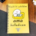 Attach Küçük Bi Yıkıldım Ama Halledicem Tasarım Haftalık Planlayıcı - Karışık-Çok Renkli - standart