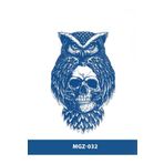 Attach MGZ-032 BAYKUŞ VE KURUKAFA DESEN ORTA BOY YARI KALICI DÖVME-TATTO