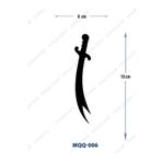 Attach MQQ-006 ZÜLFİKAR KILICI DESEN GEÇİCİ DÖVME-TATTO