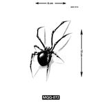 Attach MQQ-072 KARADUL ÖRÜMCEGİ DESEN GEÇİCİ DÖVME-TATTO