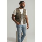 Attack Erkek Outdoor Tactical Çok Cepli Hafif Avcı Balıkçı Kamp Yeleği - Bej - 3XL