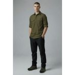 Attack Erkek Uzun Kollu Gömlek Slim Fit Kargo Cepli Pamuklu Günlük & Outdoor Gömlek - Haki - 3XL
