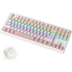 Attack Shark M87 Rgb Kablosuz Şarjlı Üçlü Mod 4000MAH Pbt Mekanik Klavye Mac ve Win Uyumlu - Pembe