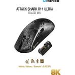 Attack Shark R11 Ultra Karbon Fiber Black Ink Şarjlı Kablolu/Kablosuz Gaming Mouse