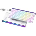 ATTACK SHARK R85 HE 8000Hz Hızlı Tetik Klavye, 0.005mm RT Doğruluk Kablolu Oyun Klavyesi, RGB Işık Kutusu ve Arkadan Aydınlatmalı, Hall Etkisi Manyetik Anahtar, Snap Tap, Ayarlanabilir Çalıştırma