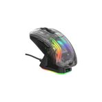 Attack Shark Şeffaf Kablosuz Şarj İstasyonlu BT5.0/2.4G/Fillaire Ergonomik RGB Mouse 4000 DPI Mobil/Pc/Mac X2 Pro