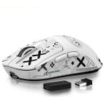 Attack Shark X3 Pro Beyaz Şarjlı Optik Kablolu/Kablosuz Gaming Mouse