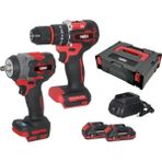 Attlas Atb 21 KS2A-202C Kömürsüz 2x2.0 Ah Çift Akülü Ikili Kombo Set Çantalı (55 Nm Darbeli Matkap + 450 Nm Somun Sıkma) - A0104175