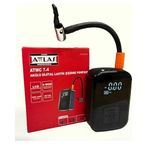 Attlas ATMC 7.4 Akülü Dijital Lastik Şişirme Pompası, Siyah, 7.4V, 150 PSI, 2.0 Ah Li-ion