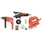 Attlas Eco 3'lü Makine Set (500W Matkap +400W Dekupaj+12 V Li-ion Vidalama)