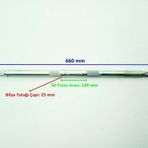 Atv Aks 660 Mm Bilya Yatağı 25 Mm 17 Freze Öm