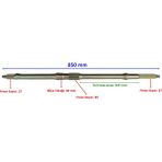 Atv Yukı Pıton 400 Aks Dıfransıyellı 850 Mm Bılya Yatagı 40 Mm 27 Freze Om