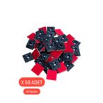 Atx 50 Adet Yapışkanlı Kroşe Siyah 19x19