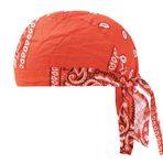 Aublinto Baş örtüsü, kadın ve erkek bandana, şapka, spor şapkası, korsan şapkası, hip hop, alın bandı, nefes alan pamuktan korsan şapkası, alın bandı, Hip Hop şapka, pamuk türban şapka, bandana kep, Turuncu.,
