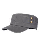 Aublinto Outdoor spor beyzbol şapkası, ayarlanabilir düz şapka, vintage, düz şapka, yetişkinler için, üniseks, beyzbol şapkası, pamuk, beyzbol şapkası, yürüyüş ve spor için, Gri, Ölçü Birimi