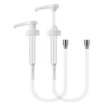 Aucuqu Yumuşak Daldırma Dube Fit ile 2 Paket Galon Pompa Dispenseri 38/400 İplik 1.5 İnç Şişe Ağız Çapı | Her Vuruşta 8cc Dağıtın | Çoğu 1 Galonluk Sürahi ve Şişe İçin Çalışın