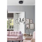 Audentes Siyah Modern Sarkıt Led Avize Salon, Mutfak, Oda, Hol Beyaz Power Ledli Aydınlatma