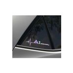 Audi A1 Yan Cam Sticker Oto Kapı 20 Cm X 7 Cm Holo-Chroma