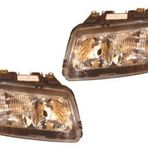 Audi A3-1997-2000 H7-H1-TYC Modifiye Far Sağ-Sol Set 2 Parça Elektrikli-Manuel Siyah Lamba